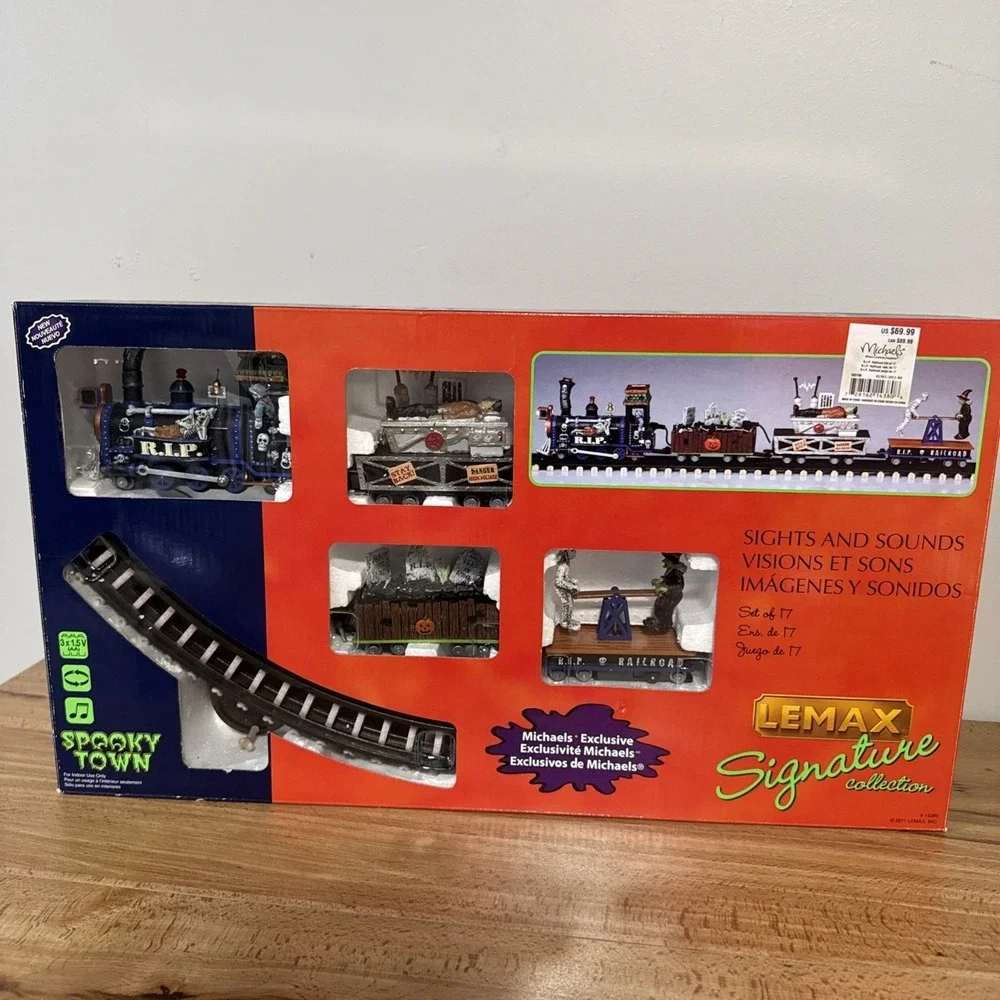 Lemax Spooky Town Express Train Set Signature Collection 94954 Halloween Tested